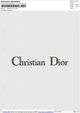 CHRISTIAN D Embroidery File 6 size