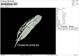 Cigarettes Embroiery File 6 sizes