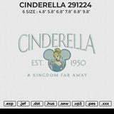 CINDERELLA 291224 Embroidery File 6 size