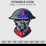 CITADELE ICON Embroidery File 6 size