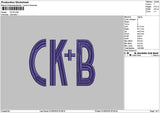 Ckbtext Embroidery File 6 sizes