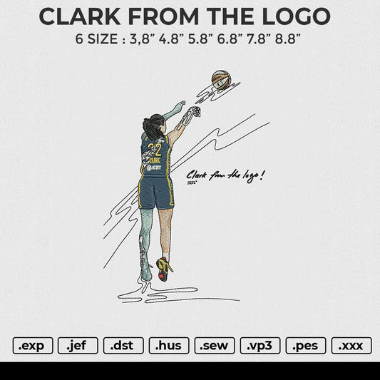 CLARK FROM THE LOGO Embroidery File 6 size