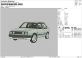 CLASSIC CAR V5 Embroidery File 4 size