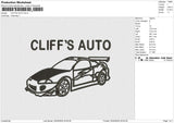 CLIFF'S AUTO Embroidery File 6 size