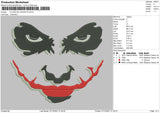 Clown Sillhouette Embroidery