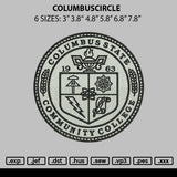 Columbuscircle Embroidery File 6 sizes