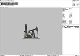 Contruction Black Embroidery File 6 sizes