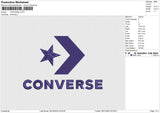 CONVERSE Embroidery File 6 size