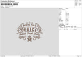 Cookie Xmas Embroidery File 6 sizes