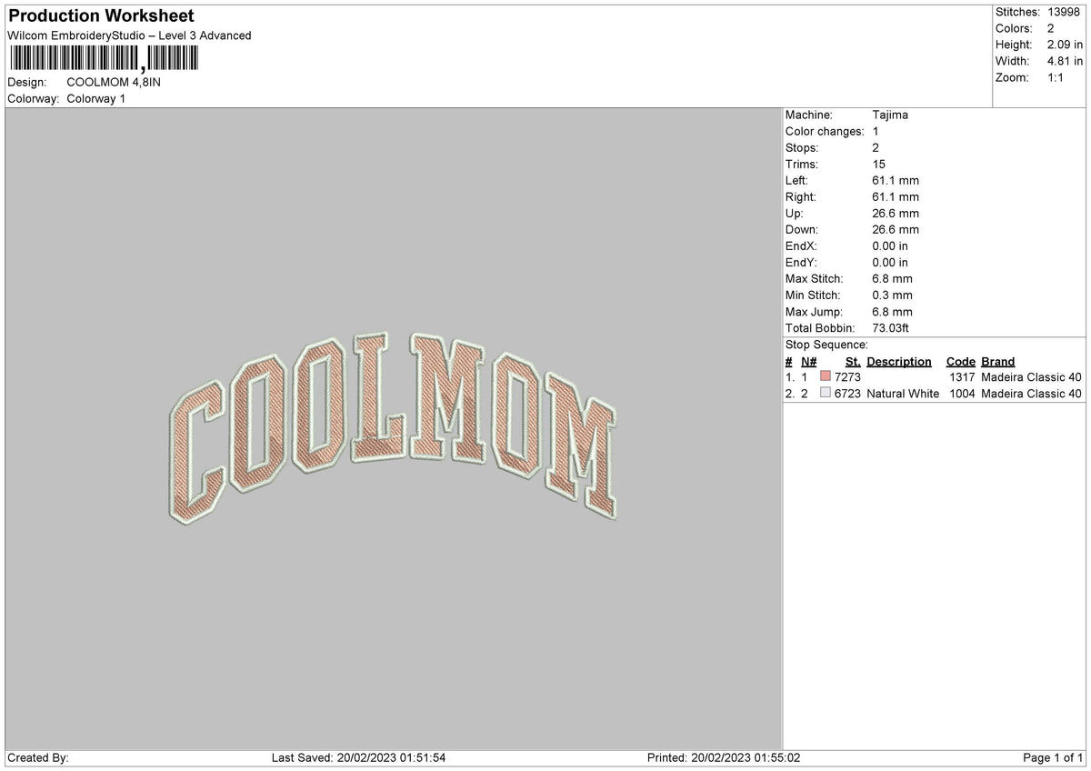 Coolmom Embroidery