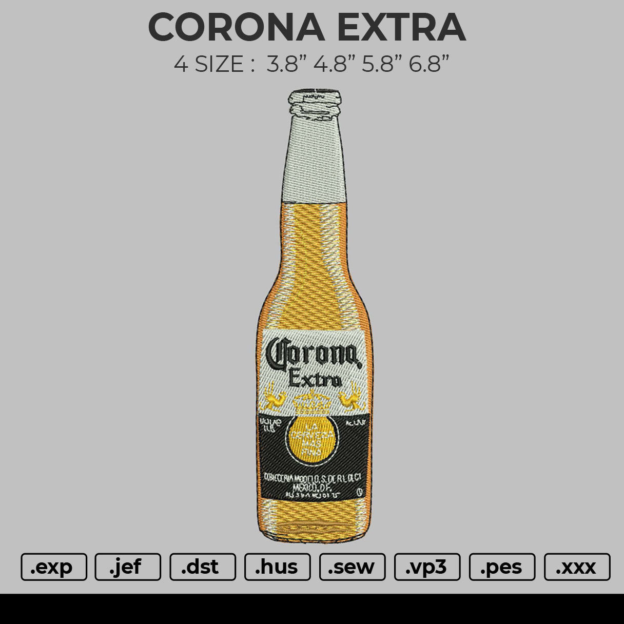 Corona Extra Embroidery