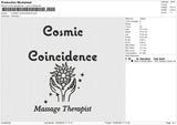 COSMIC COINCIDENCE Embroidery File 6 size