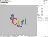 CTRL SZA Embroidery File 6 size