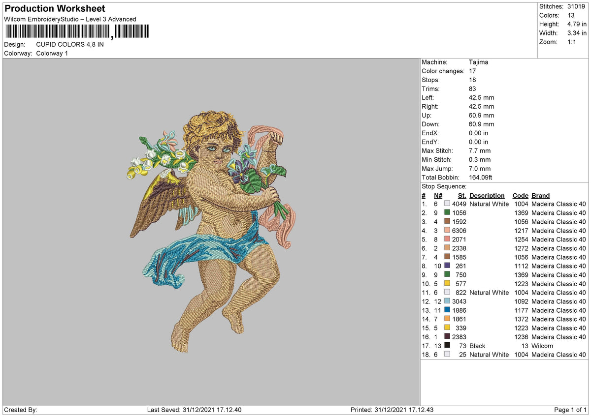 Cupid Colors Embroidery