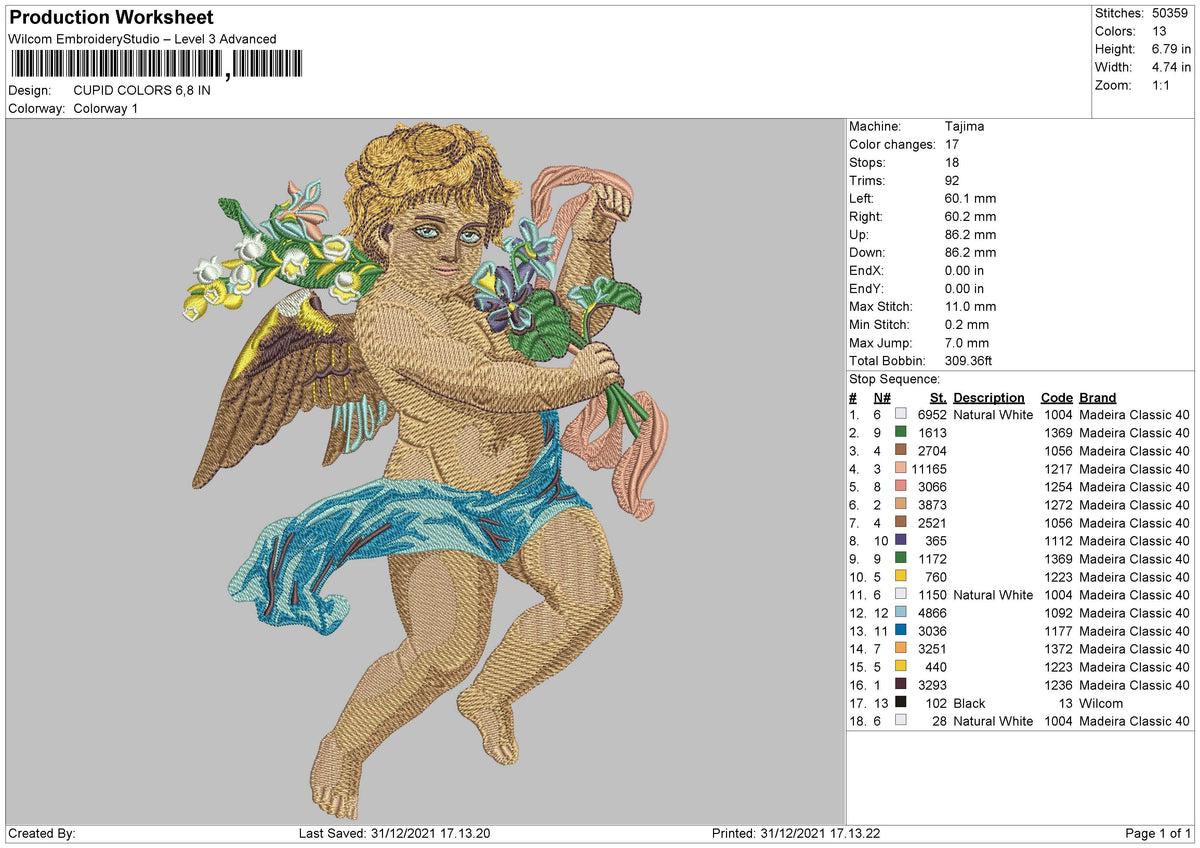 Cupid Colors Embroidery