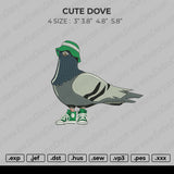 Cute Dove Embroidery