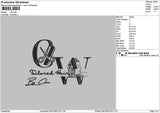 Hairtext Cw Embroidery File 6 sizes