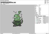 Calderone Embroidery File 6 sizes