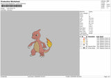 Carmeleon Pokemon Embroidery File