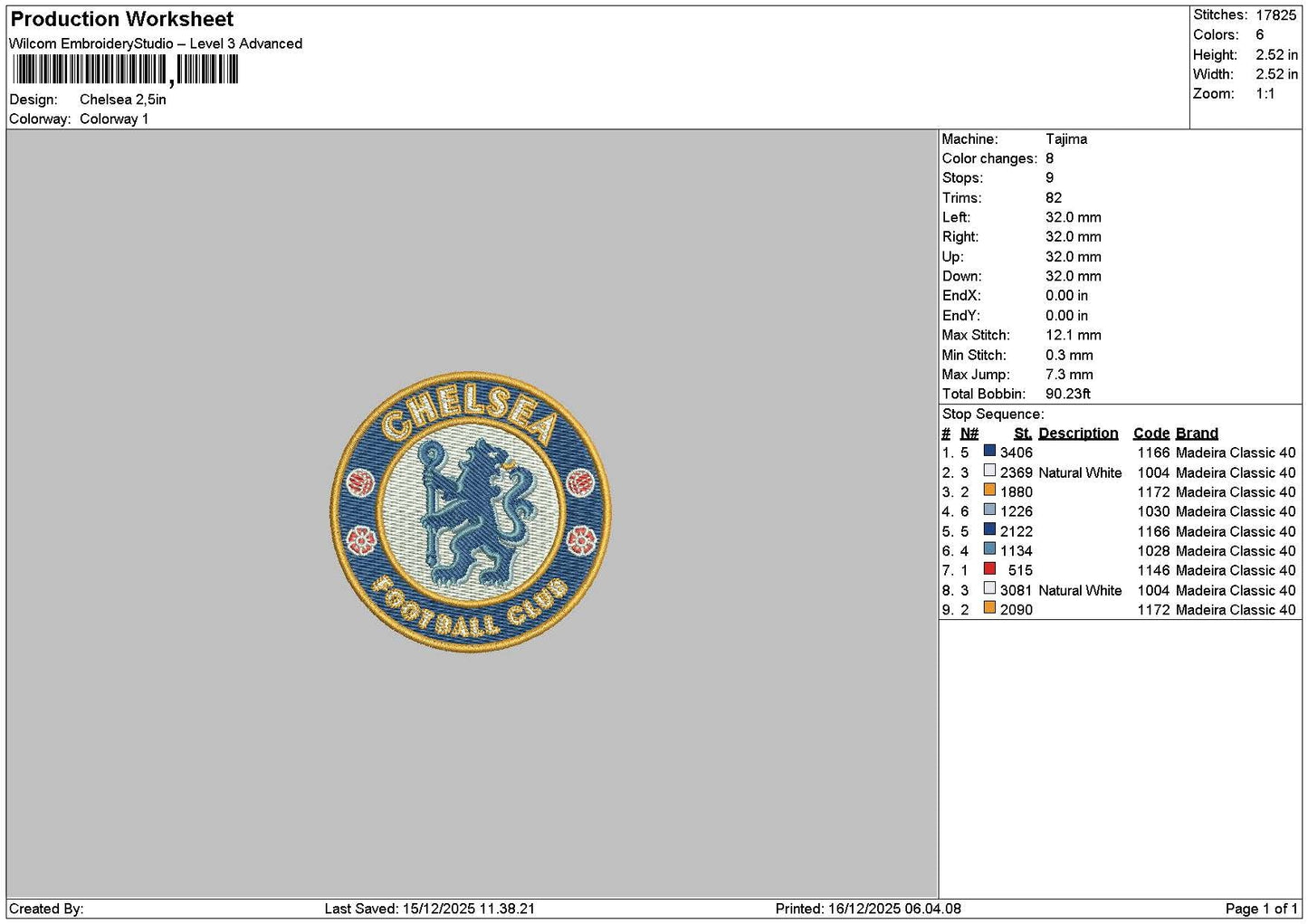 Chelseacircle Embroidery File 6 sizes