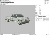 Chevrolt Truck 02 Emroidery File 6 sizes