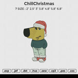 ChillChristmas Embroidery File 6 size