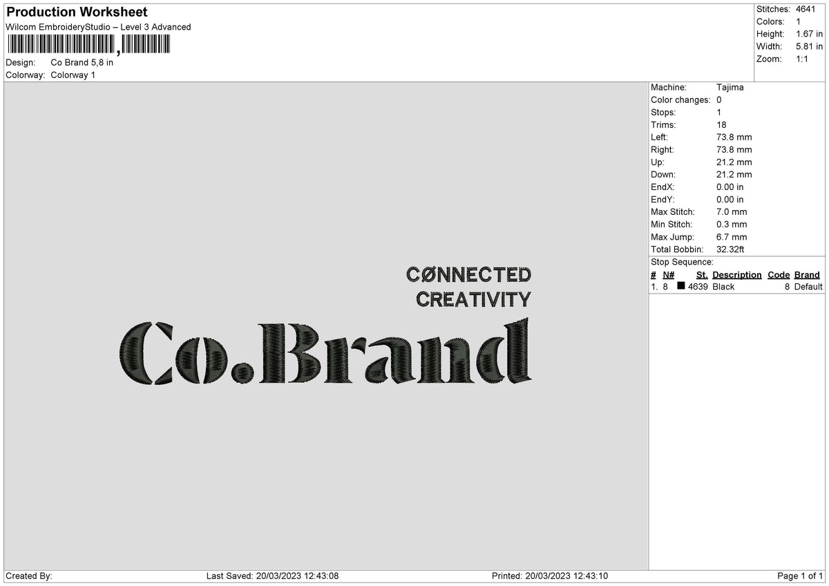 Creativity Embroidery File 6 sizes