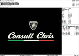 Consulttext Embroidery File 6 sizes