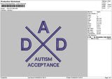 Dadtext 0104 Embroidery File 6 sizes