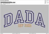 DADA 2025 App Embroidery File 6 sizes