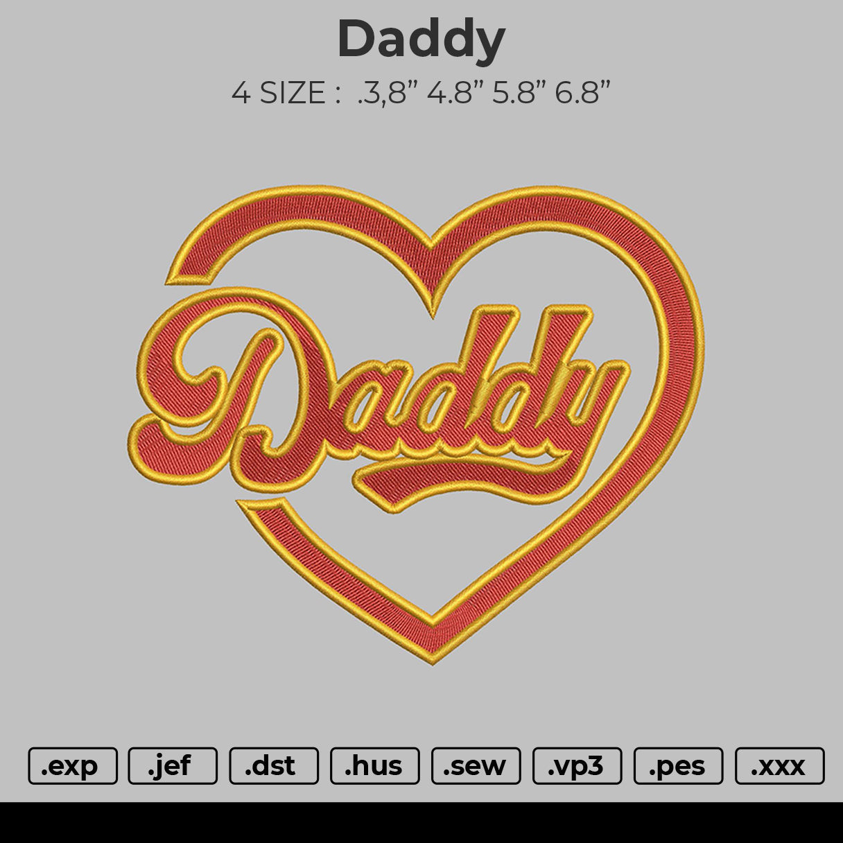 Daddy Embroidery