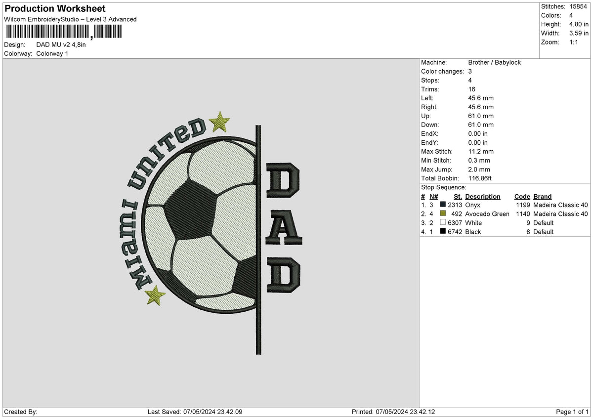 Dad Ball Embroidery 2 Files