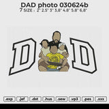 DAD photo 030624b Embroidery File 6 size