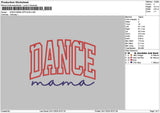 Dance App Embroidery File 6 sizes
