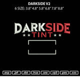 Darkside V2 Embroidery File 6 sizes