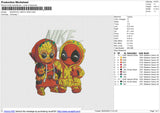 DEADPOOL GROOT NIKE Embroidery