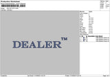 Dealertext Puff Embroidery File 6 sizes