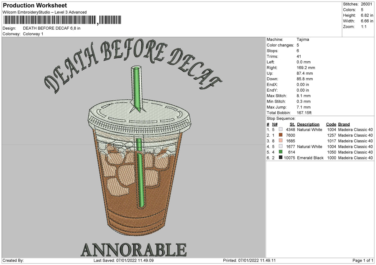 Death Before Decafe