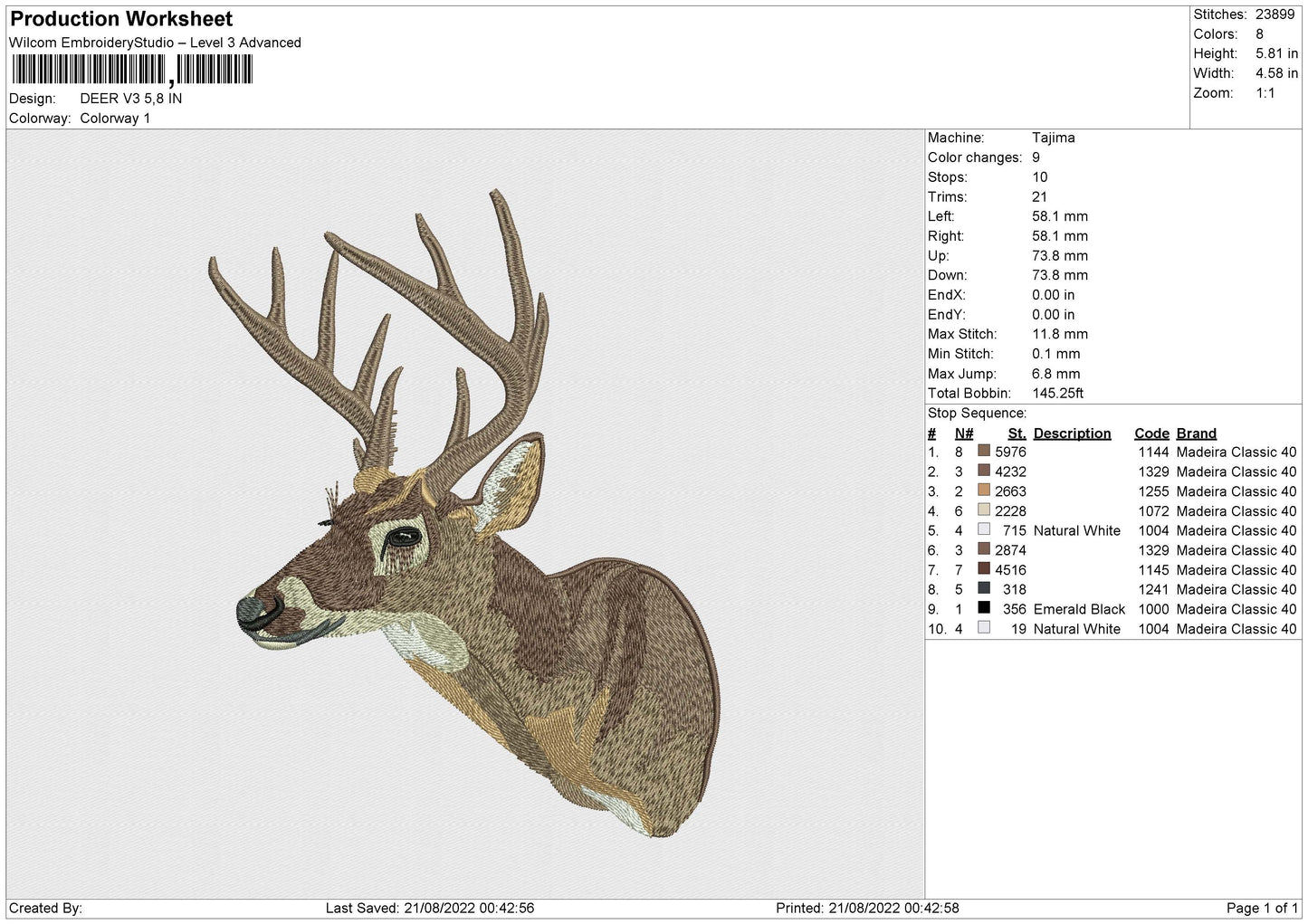 DEER v3 Embroidery