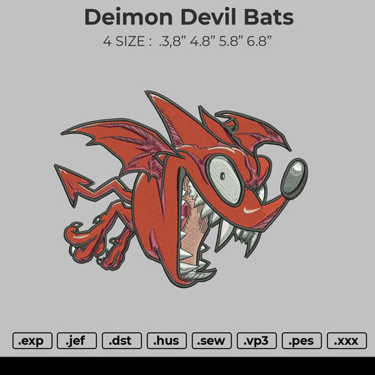 Deimon Devil Bats Embroidery