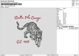 Deltatext 1104 Embroidery File 6 sizes