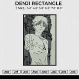 DENJI RECTANGLE Embroidery File 6 size