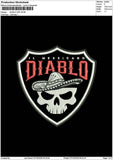 Diablotext App Embroidery File 6 sizes