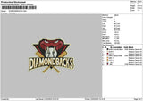 Diamondtext Embroidery File 6 sizes