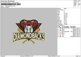 Diamondtext Embroidery File 6 sizes