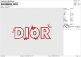 DIOR 7625 Embroidery File 6 size