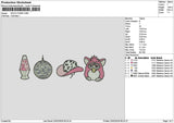 Hat Icons 1902 Embroidery File 6 sizes
