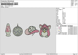 Hat Icons 1902 Embroidery File 6 sizes
