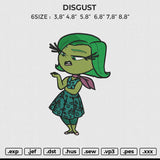 DISGUST Embroidery File 6 size