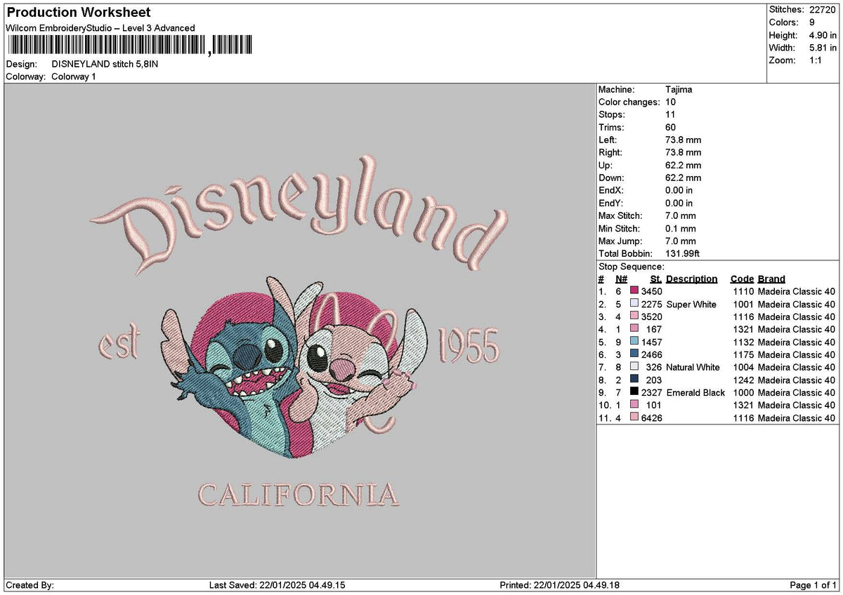 Dland Stitch 2201 Embroidery File 6 sizes